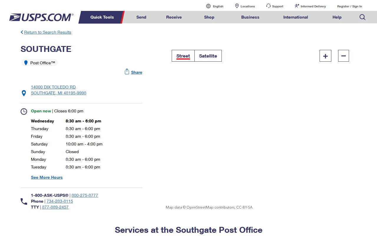 Southgate ZIP directory Southgate Post Office details