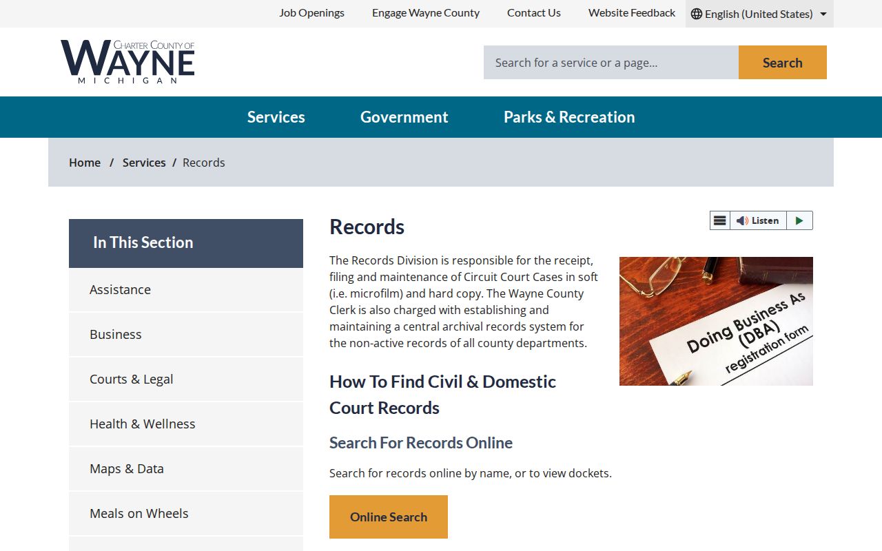 Southgate previous residents research through Wayne County Clerk records