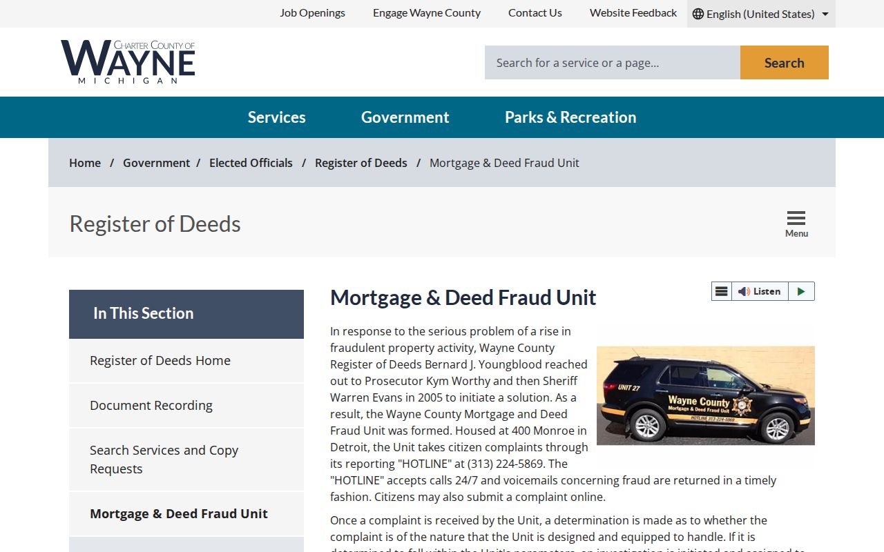 Southgate neighbors Wayne County deed fraud records